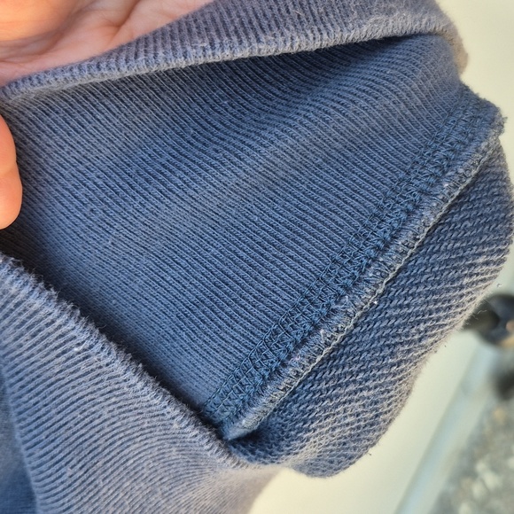 Charles and a Half Casual Blue Hoodie w Black Poly Hoodie, Kangeroo Pockets Sz M - Picture 9 of 9